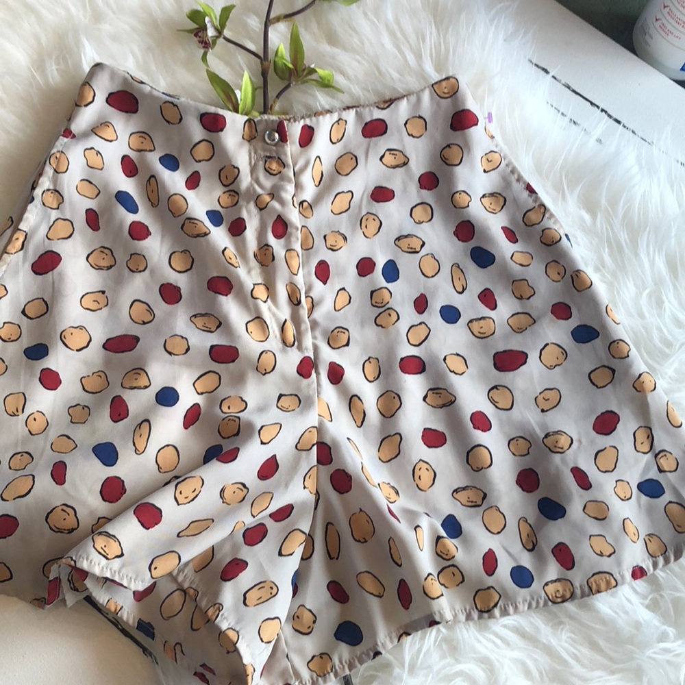 JUMP high waisted skort shorts red‎ yellow blue